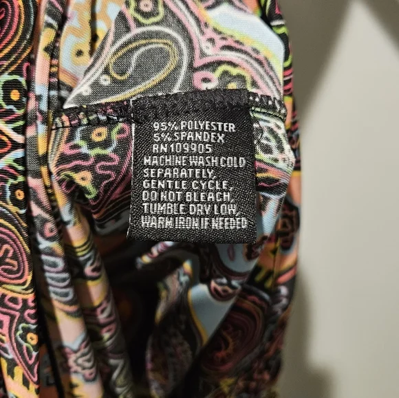 Essentials by Milano Paisley Sleeveless Dress - size small - Picture 6 of 6